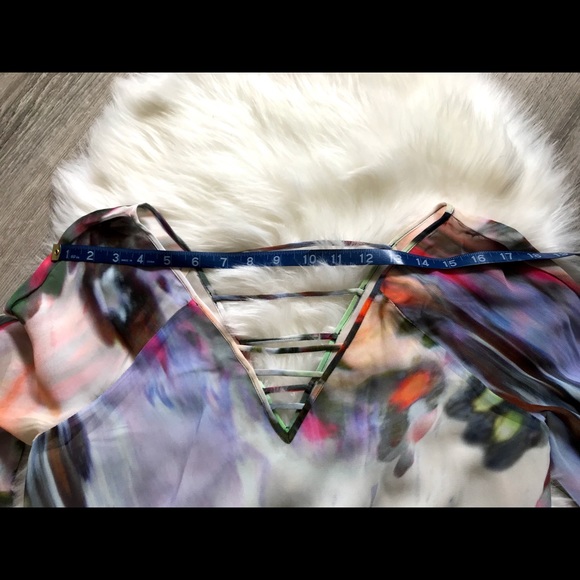 Anthropologie Leifsdottier colorful blouse size 4 - Picture 6 of 8